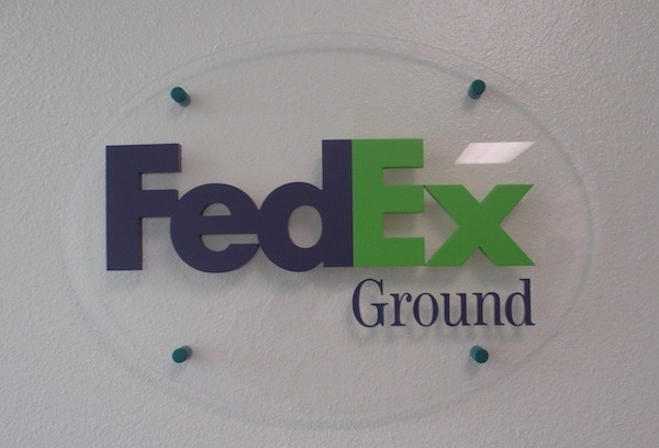 Lobby Sign for Fed Ex