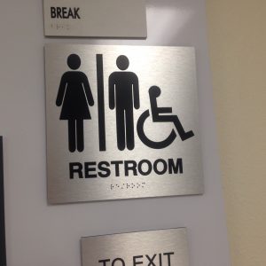 ada restroom sign