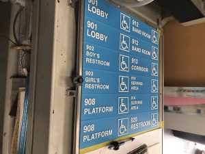 ada signs on a special machine being made