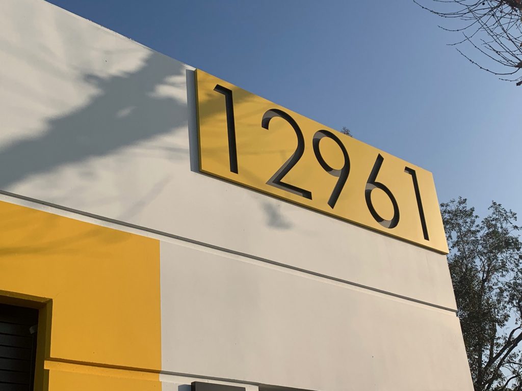 Signage Solution custom metal signs in the form of Address Numbers