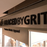 marquee Letters in 3D letters for Graced by Grit