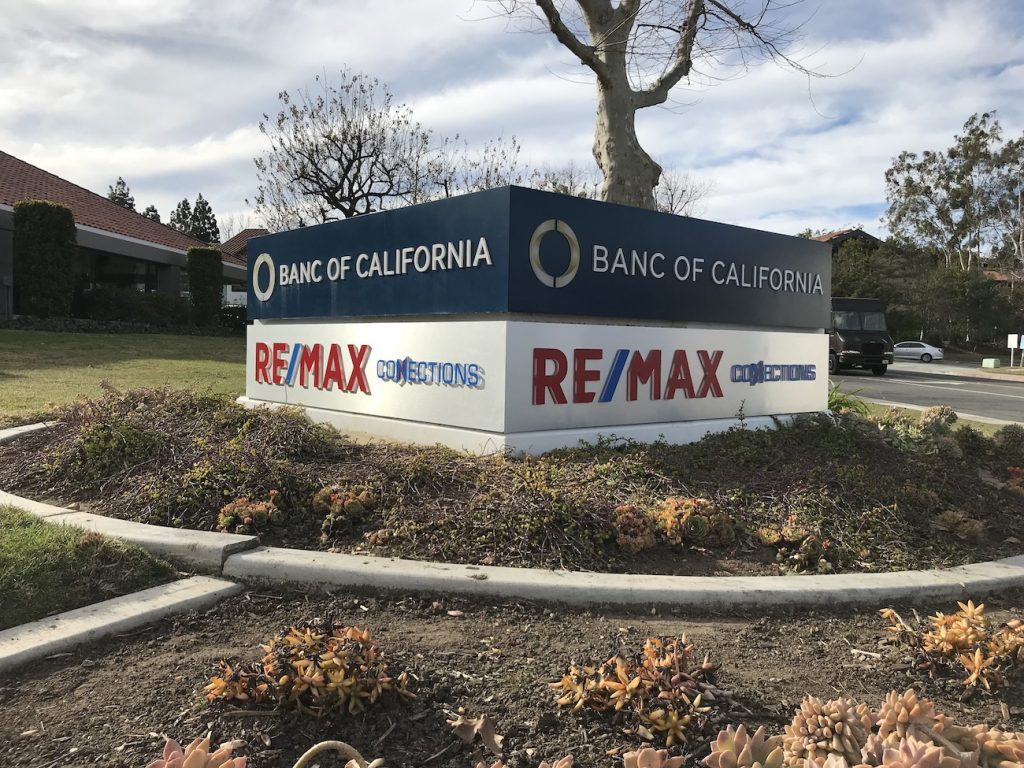 Business Park Monument Sign Monument ReMax gets a new face and really pops