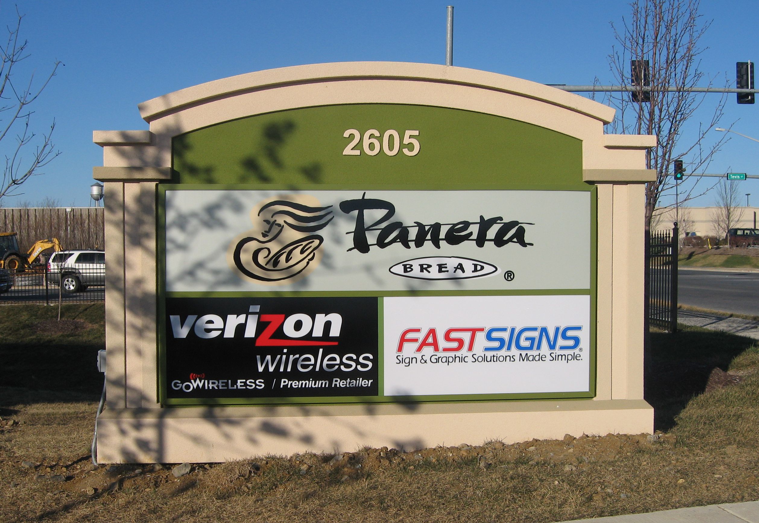 Monument Sign, Yes we produce signs for Fastsigns too