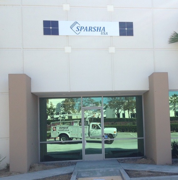 Sparsha HQ marked by an Oceanside Sign