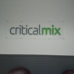 Lobby Sign in Acrylic for Critical Mix