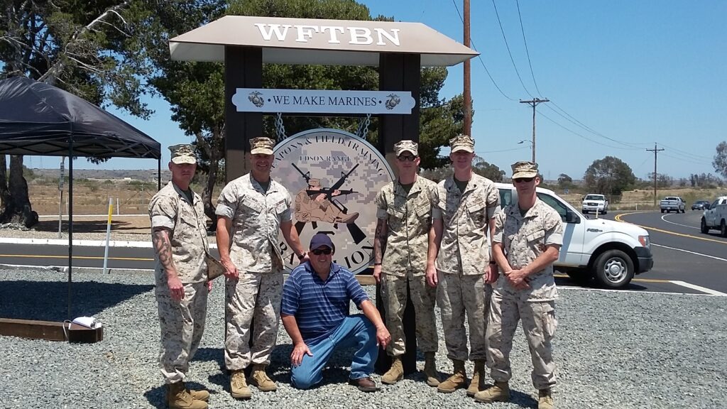 Camp Pendleton CA Signs Marine Monument USMC