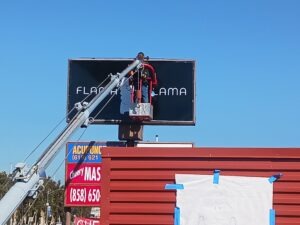 custom signs retrofit fluorescent to led signs for Flama Lama