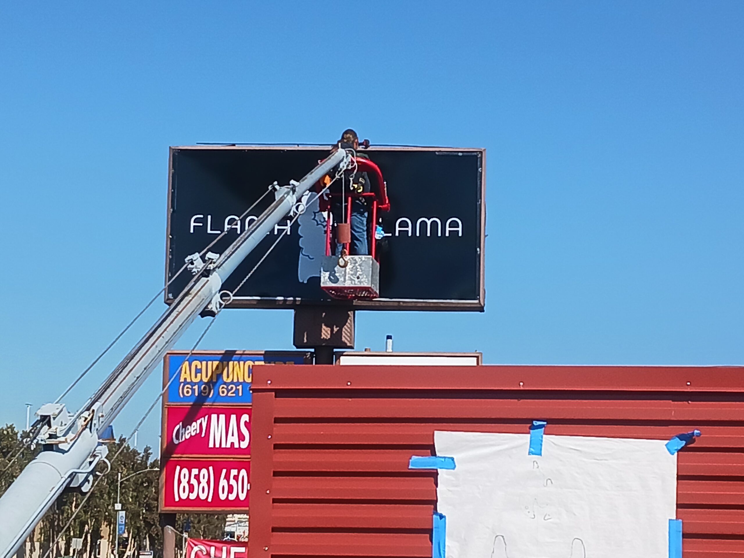 custom signs, retrofit fluorescent to led signs for Flama Lama
