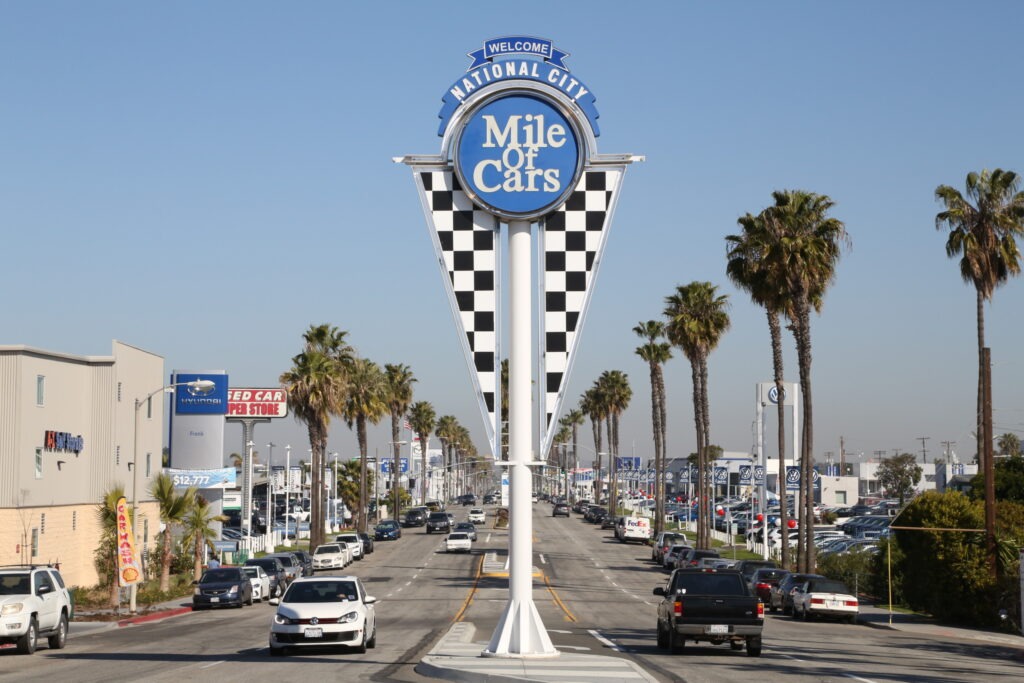 Chula Vista CA Signs National City Miles of Cars