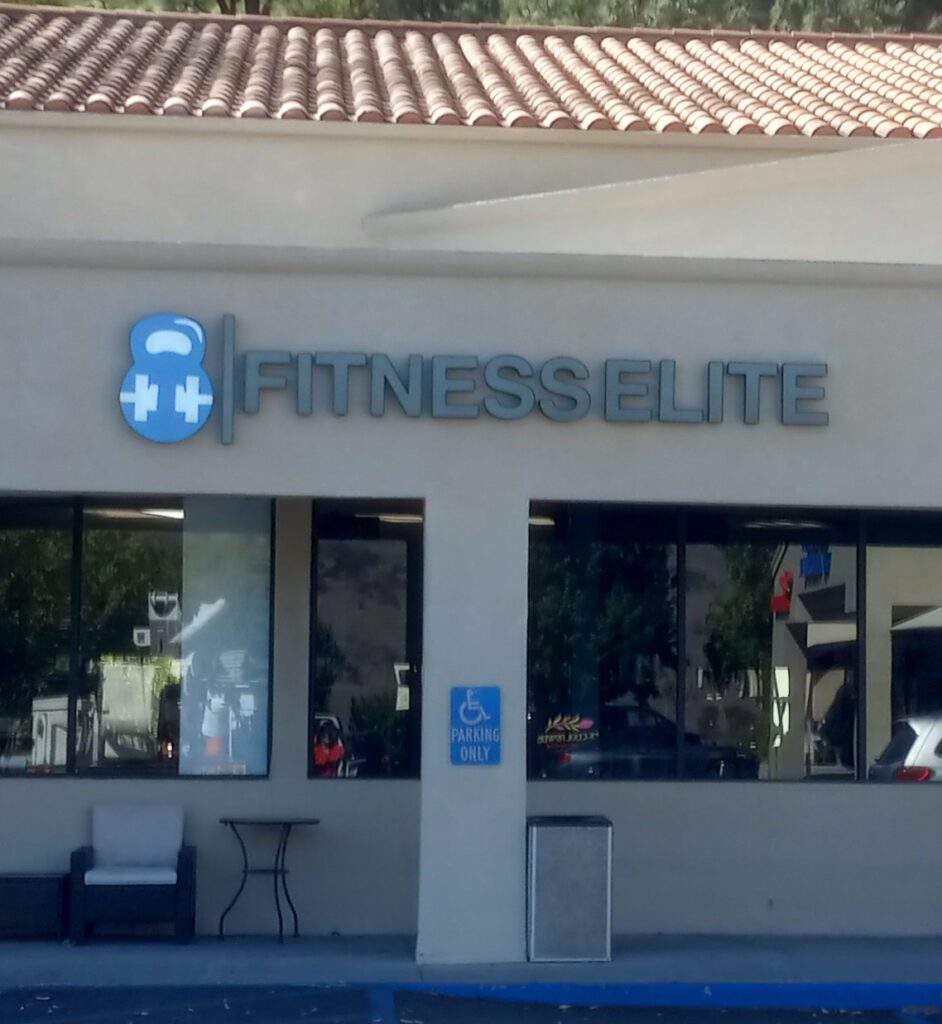 Channel Letters Fitness Elite finished 3