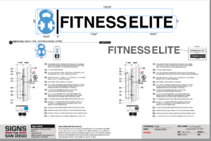 Channel Letters Fitness Elite finished UL
