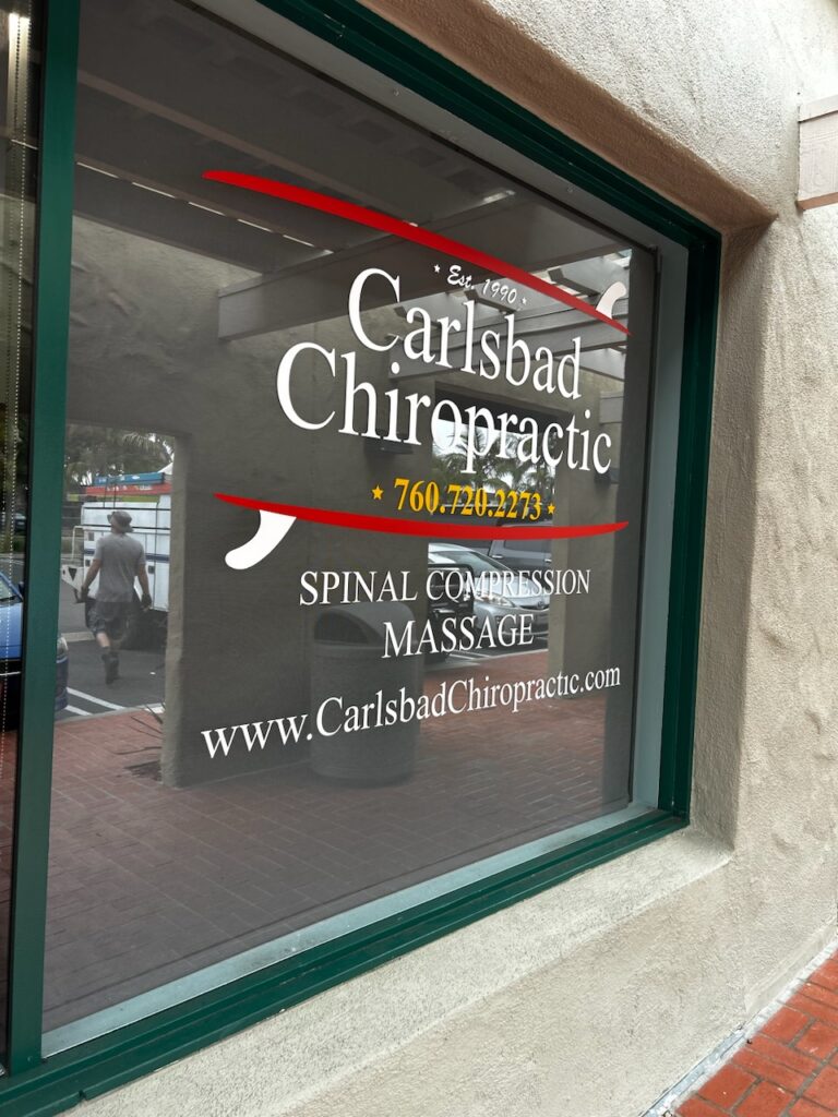 Carlsbad Chiropractic window 5