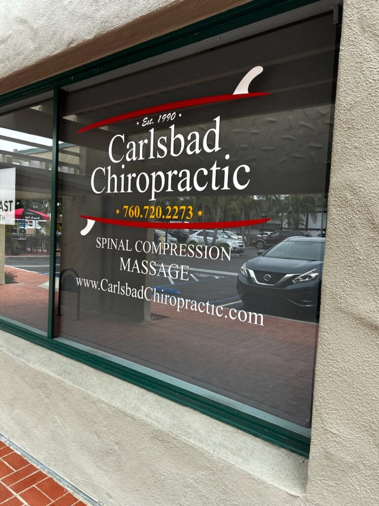 Carlsbad Chiropractic window target